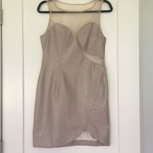 LK Collection Nude Dress